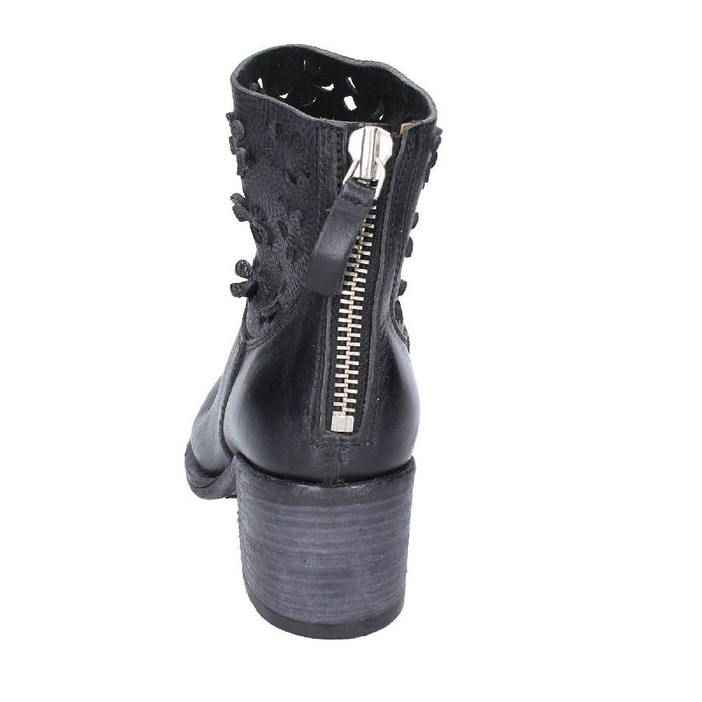 scarpe donna MOMA stivaletti nero pelle 33402C VINTAGE EX396 Sconti VIP