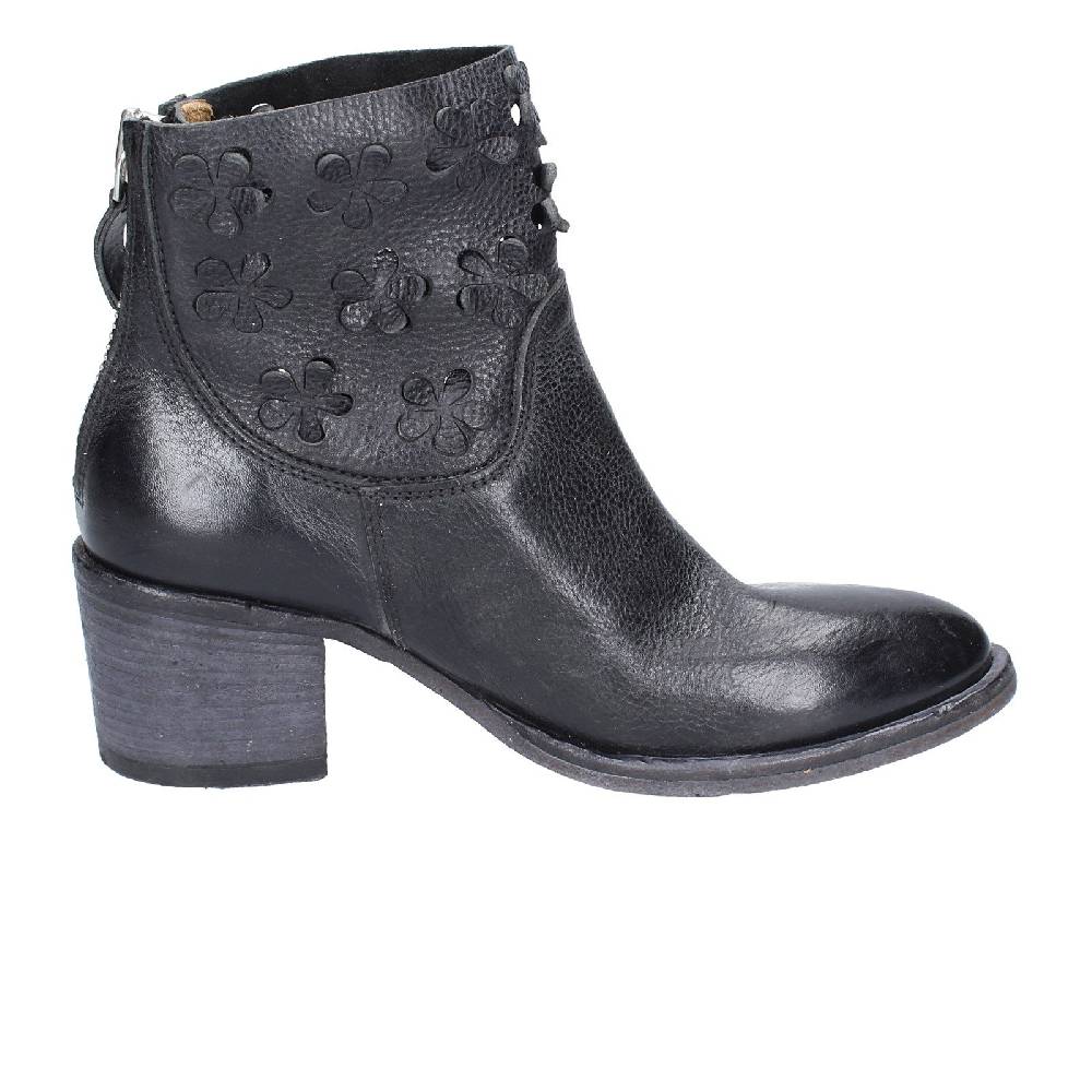 scarpe donna MOMA stivaletti nero pelle 33402C VINTAGE EX396 Sconti VIP