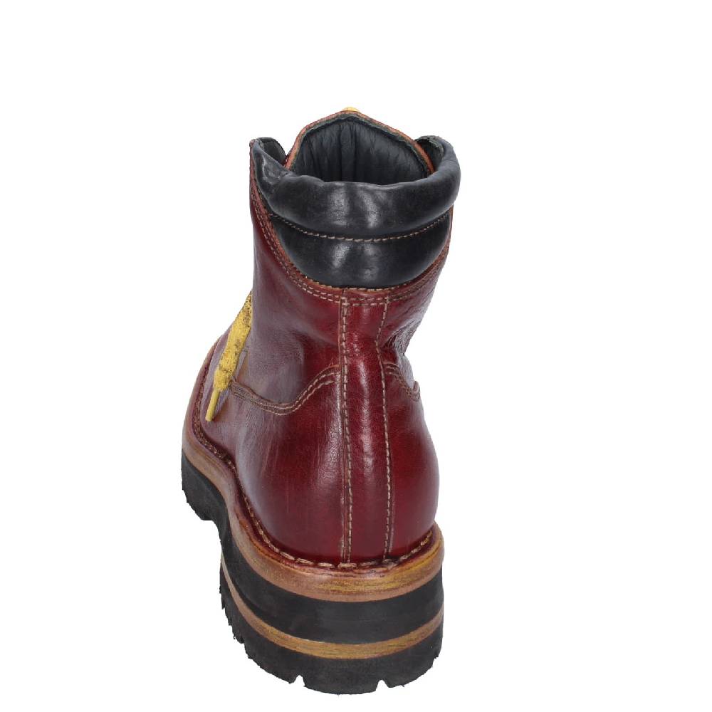scarpe donna MOMA stivaletti bordeaux pelle 81302B EY561 Saldi Di Fabbrica