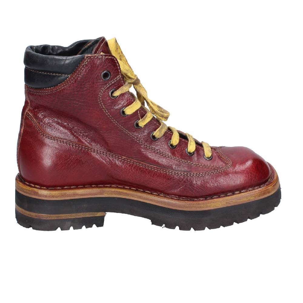 scarpe donna MOMA stivaletti bordeaux pelle 81302B EY561 Saldi Di Fabbrica