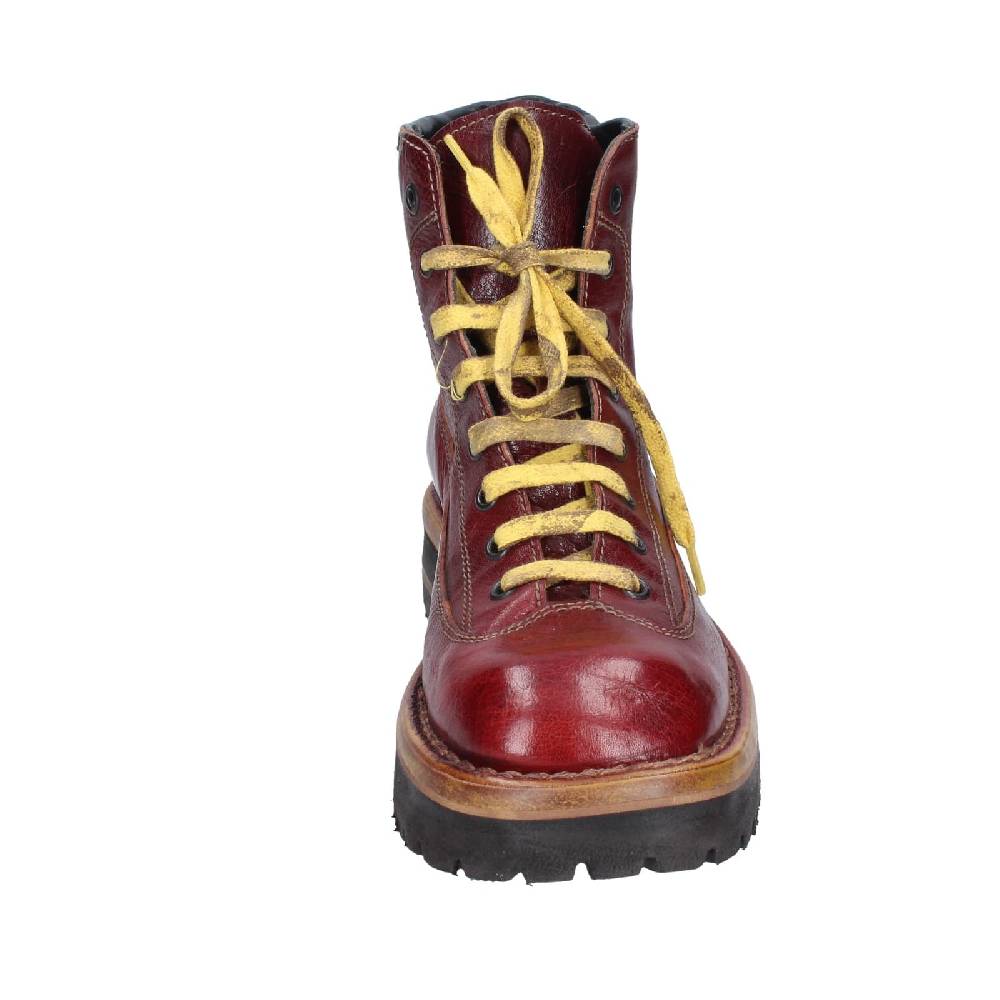 scarpe donna MOMA stivaletti bordeaux pelle 81302B EY561 Saldi Di Fabbrica