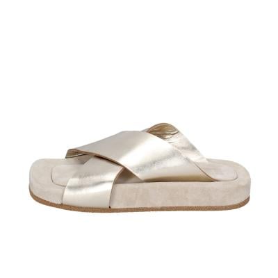 scarpe donna MOMA sandali oro pelle 1GS473 BC820 In Saldo