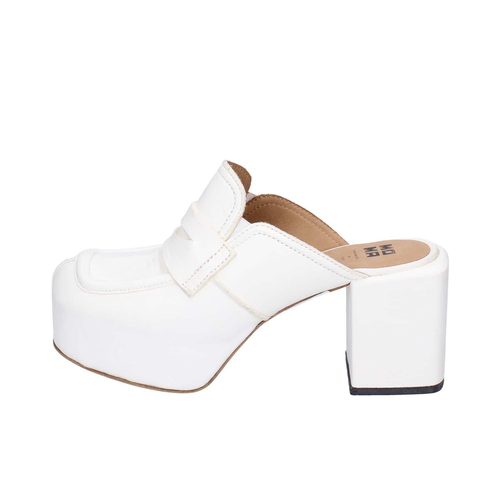 scarpe donna MOMA sandali bianco pelle 1GS448-NAC EZ893 Nuovo