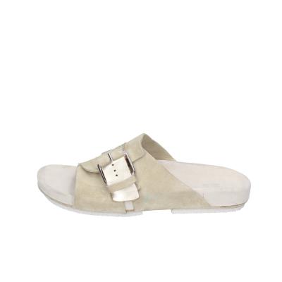 scarpe donna MOMA sandali beige pelle oro camoscio 1GS458-K0B BC770 Promozione