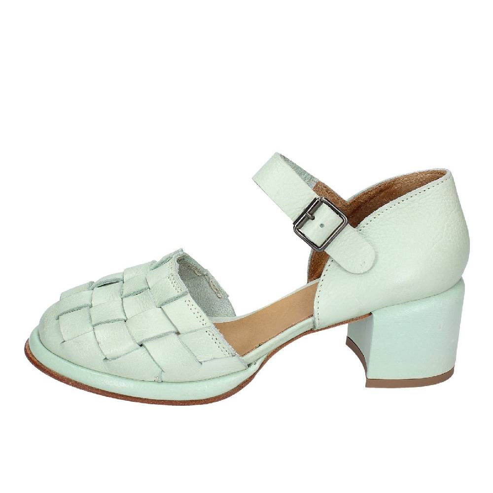 scarpe donna MOMA sandali verde pelle 44402G VINTAGE EX462 Spedizione Gratuita