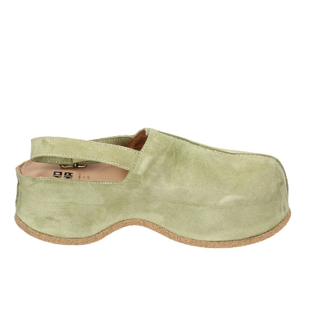 scarpe donna MOMA sandali verde camoscio 1GS468 EX373 Qualità Garantita