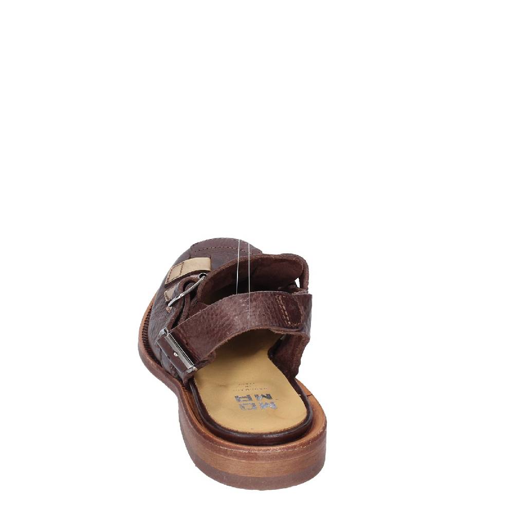 scarpe donna MOMA sandali marrone pelle platino 40403G VINTAGE EX409 Negozi Online