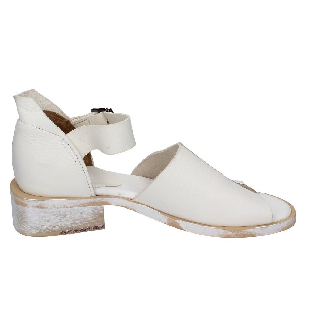 scarpe donna MOMA sandali bianco pelle oro 35403G VINTAGE EX403 Promozione Limitata