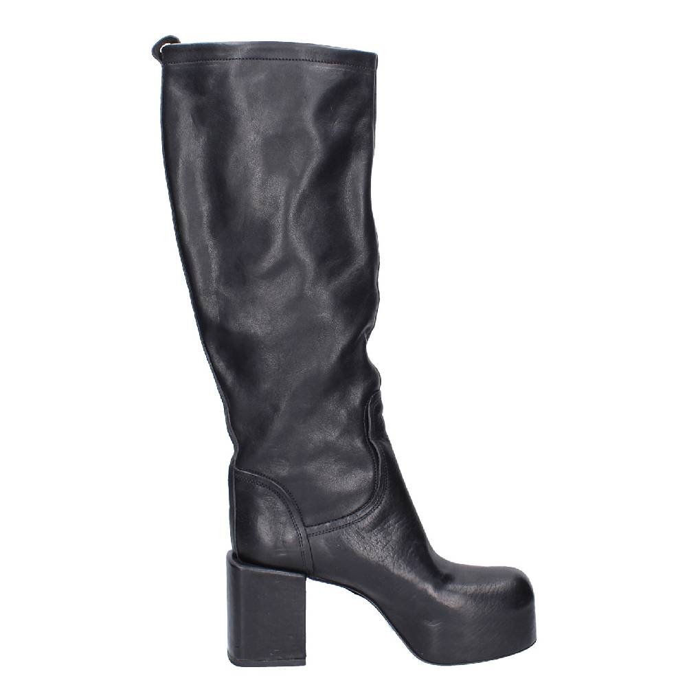 scarpe donna MOMA stivali nero pelle VINTAGE EX524 Affare Del Giorno