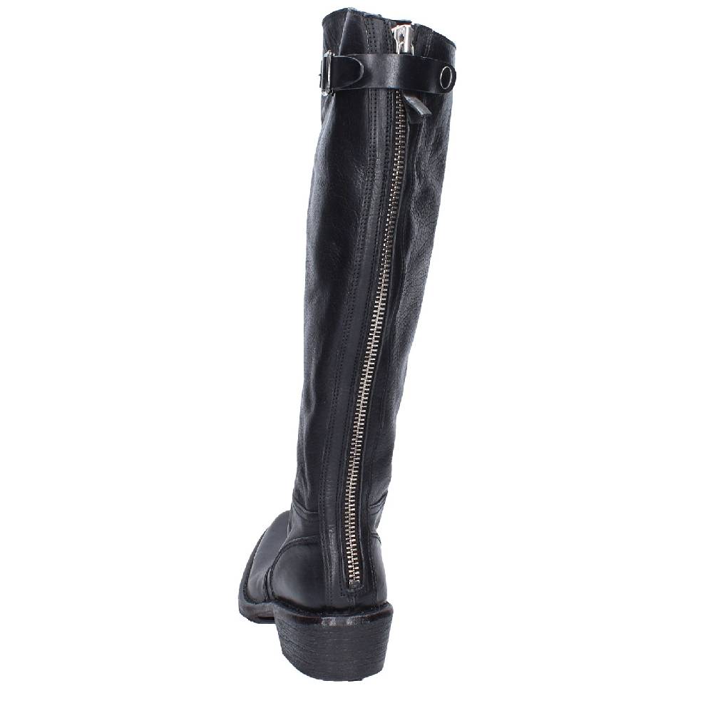 scarpe donna MOMA stivali nero pelle 77303D VINTAGE EX521 Sconto