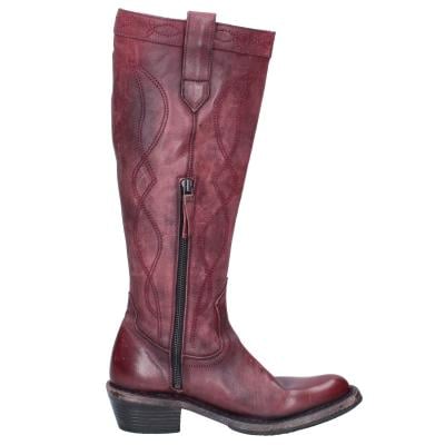scarpe donna MOMA stivali bordeaux pelle 1DW308 VINTAGE BD927 In Vendita