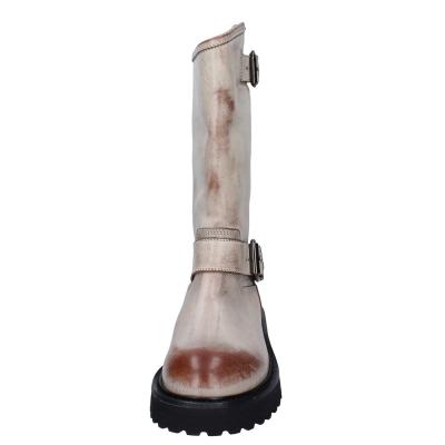 scarpe donna MOMA stivali marrone pelle beige 1DW340 VINTAGE BD924 Soddisfazione Garantita
