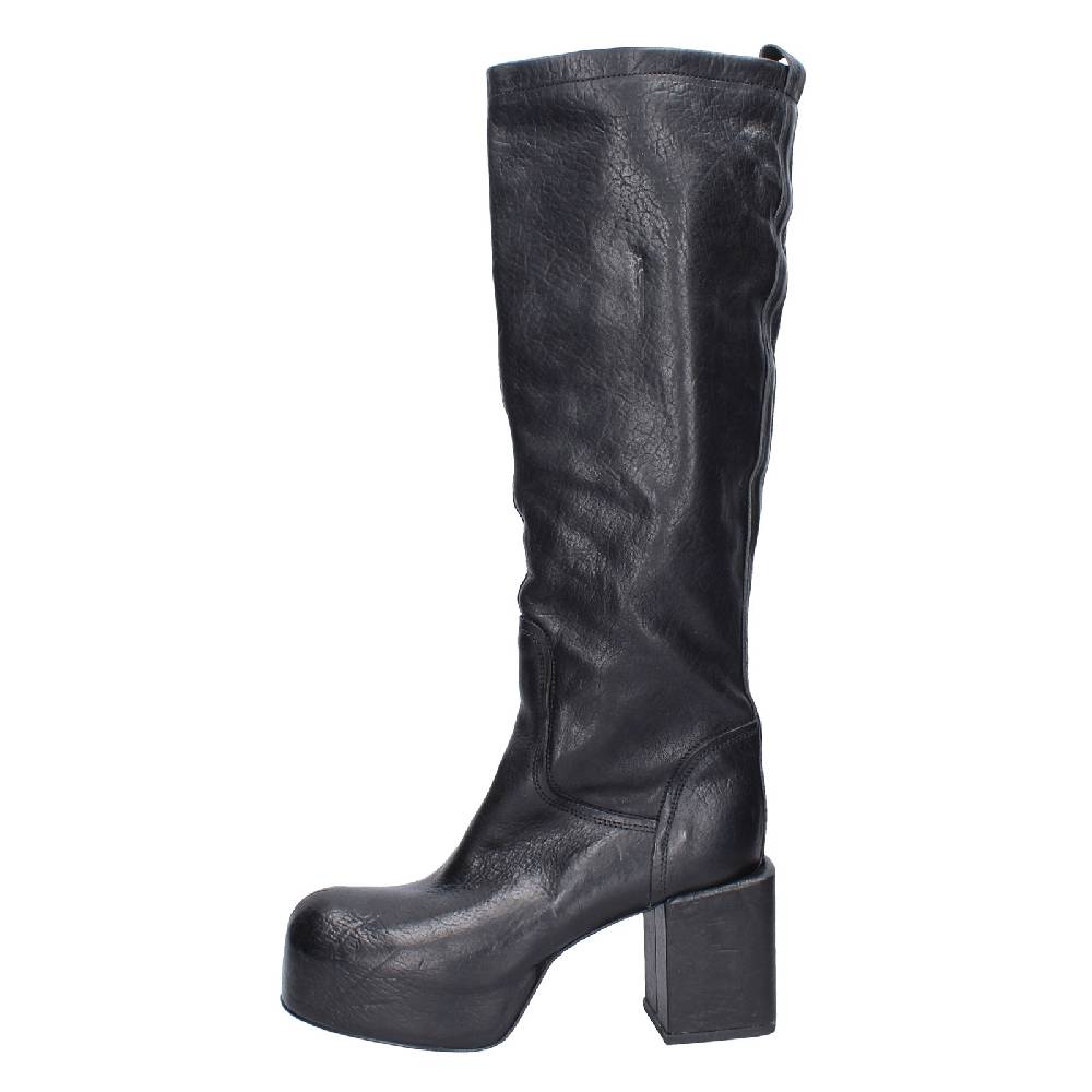 scarpe donna MOMA stivali nero pelle 87305D VINTAGE EX512 Vendita Economica