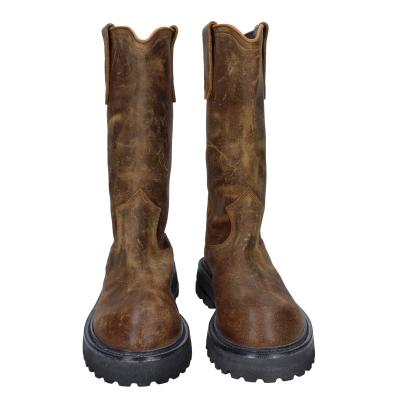 scarpe donna MOMA stivali marrone pelle camoscio 1DW358 VINTAGE BD925 Vendite Flash