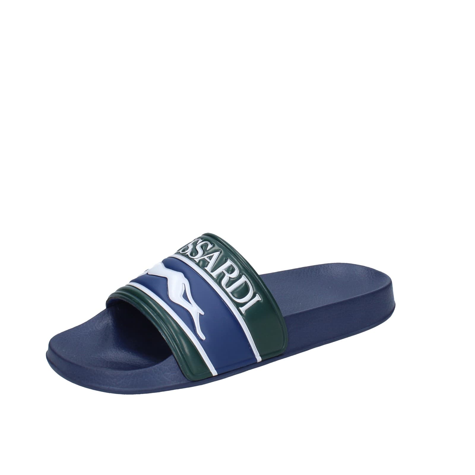scarpe uomo TRUSSARDI sandali blu plastica verde EY246