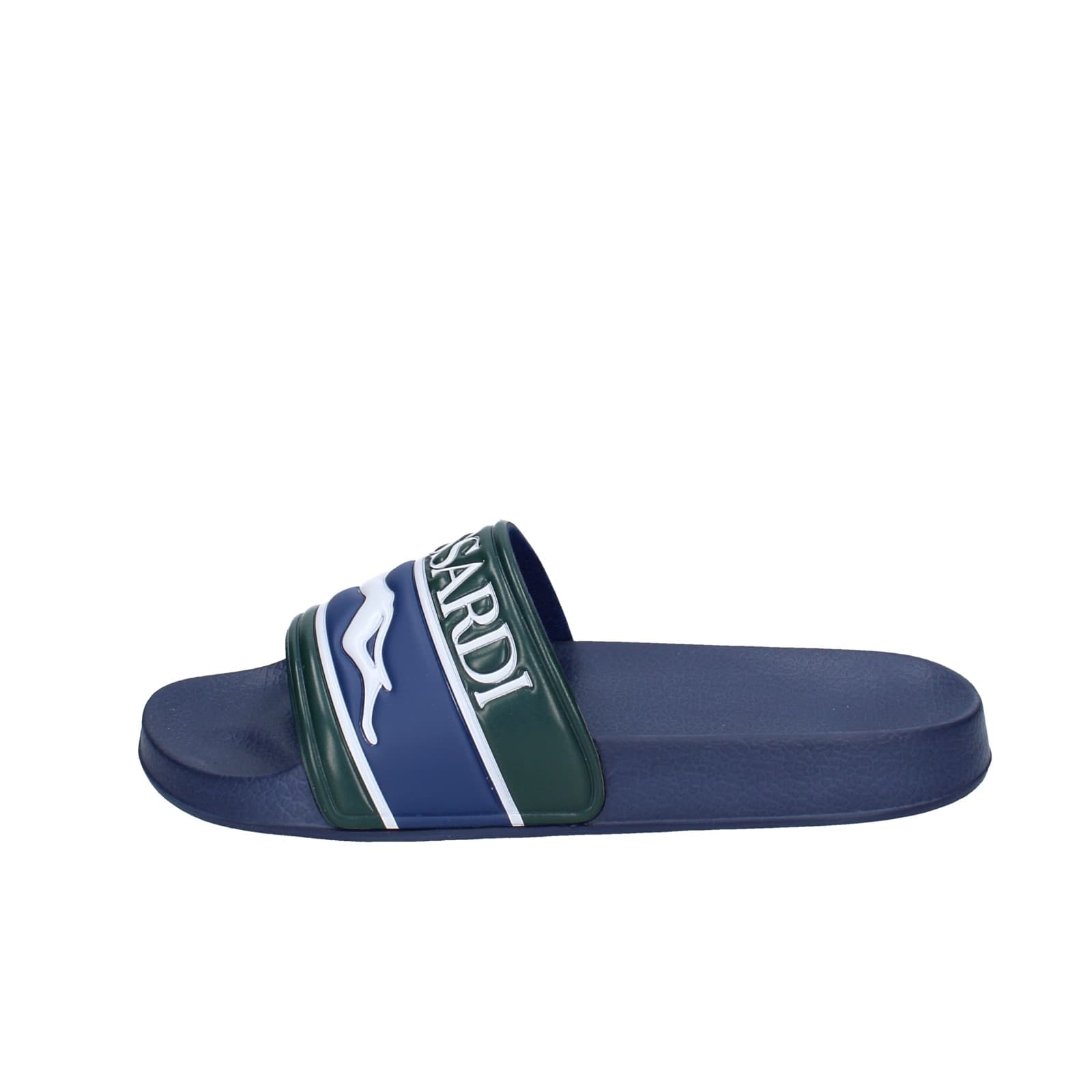 scarpe uomo TRUSSARDI sandali blu plastica verde EY246 Italia