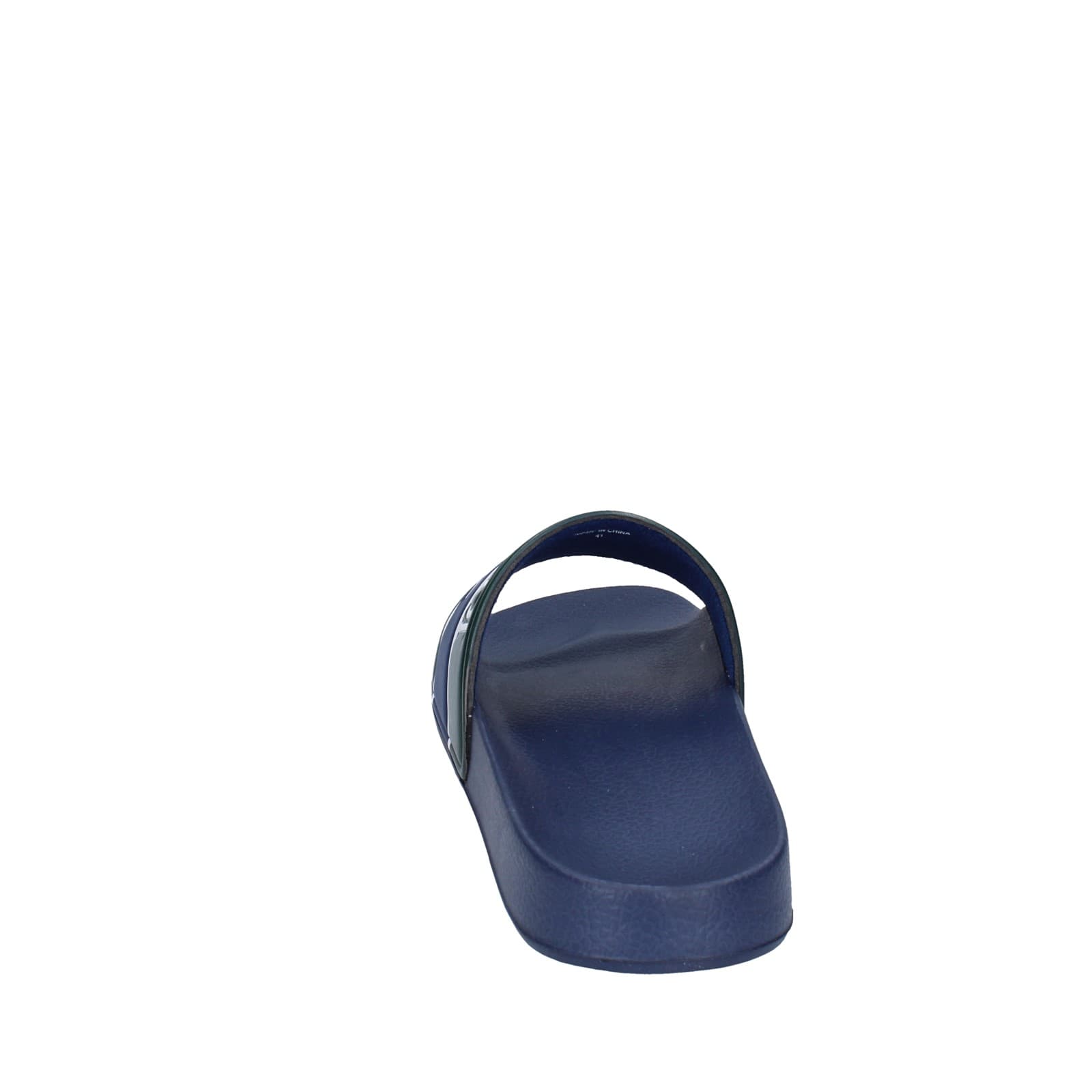 scarpe uomo TRUSSARDI sandali blu plastica verde EY246 Italia