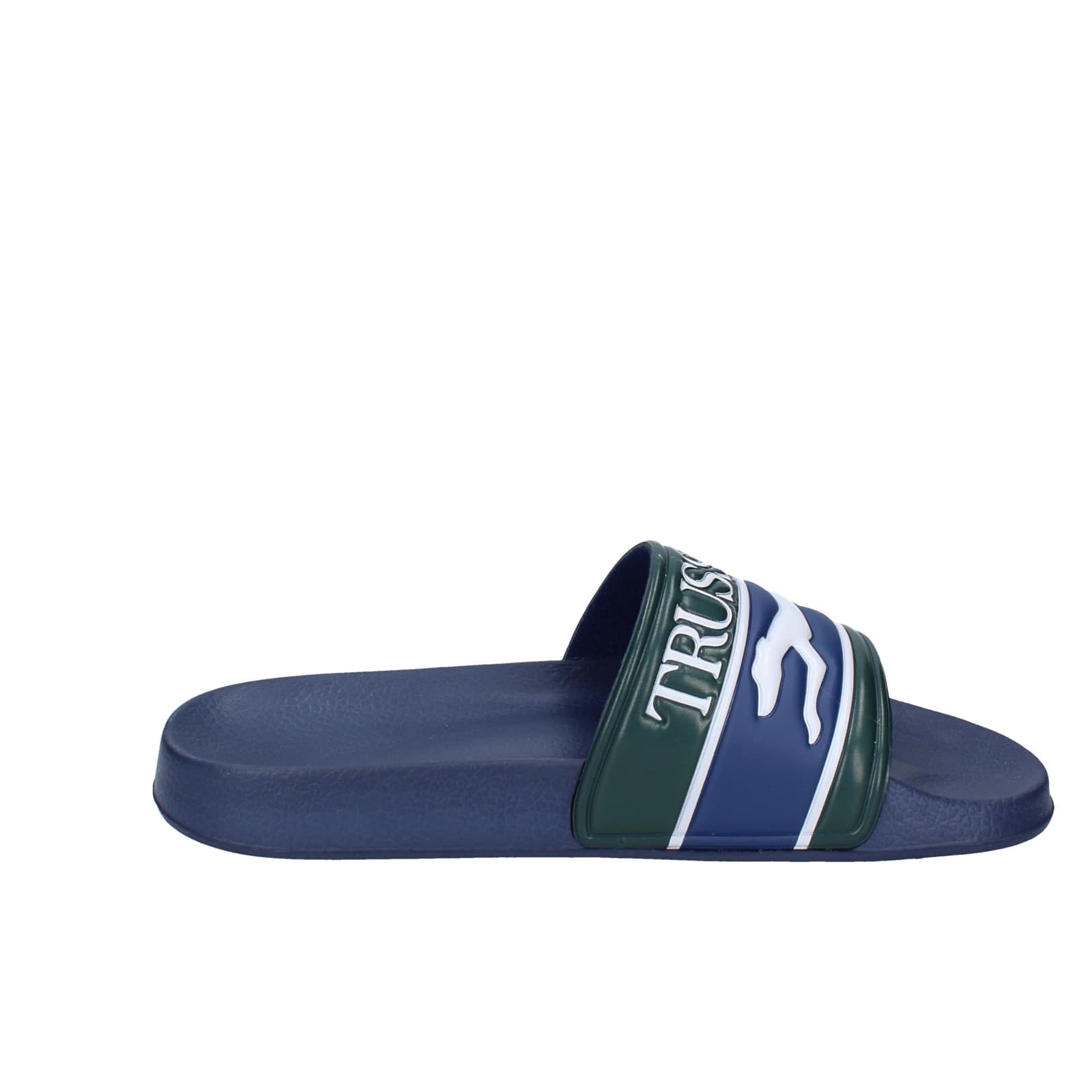 scarpe uomo TRUSSARDI sandali blu plastica verde EY246 Italia