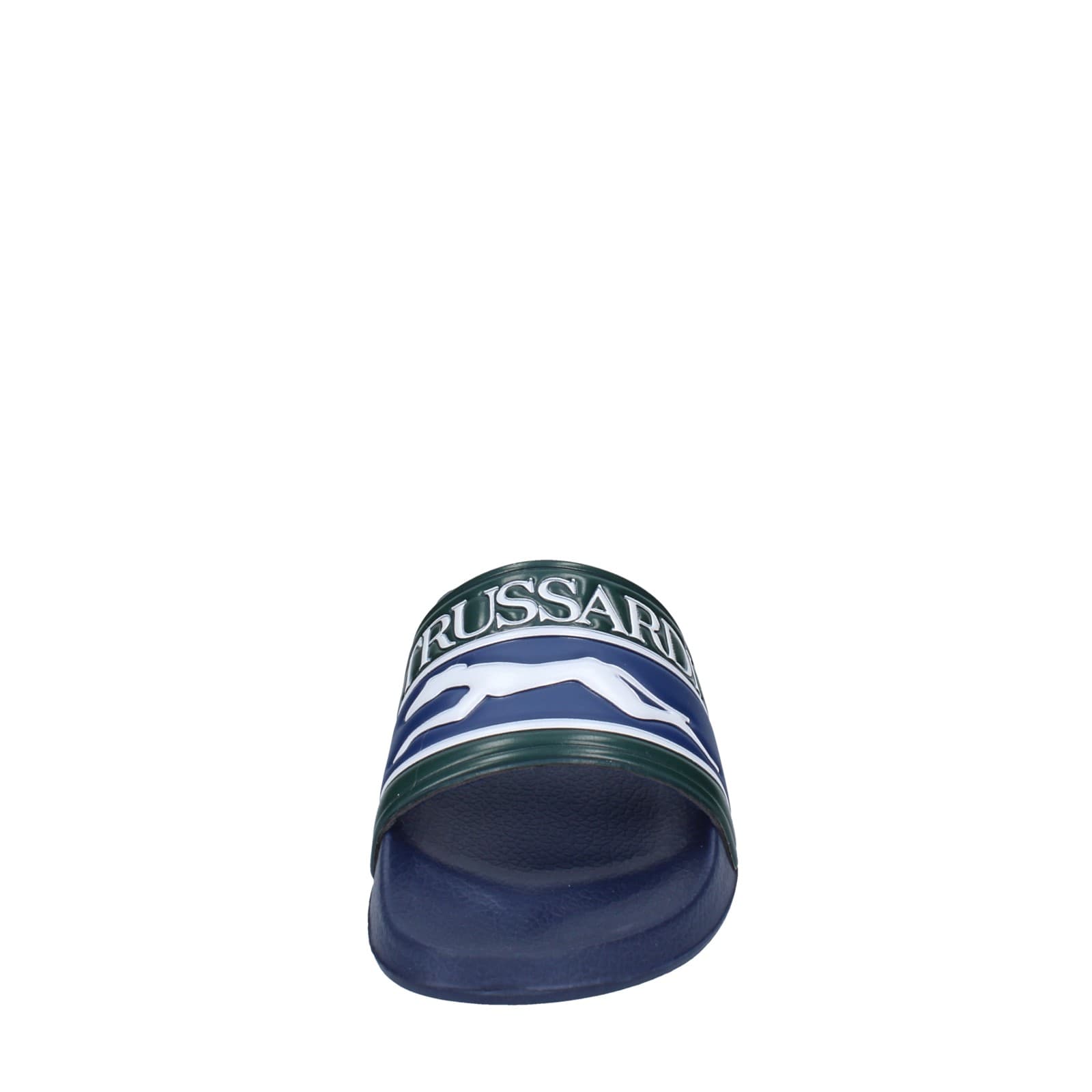 scarpe uomo TRUSSARDI sandali blu plastica verde EY246 Italia