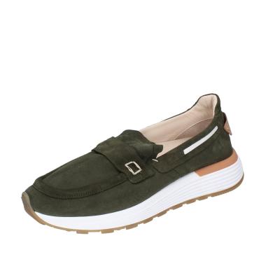 scarpe uomo MOMA mocassini verde camoscio 4FS413-CRPL BC87 Vendita