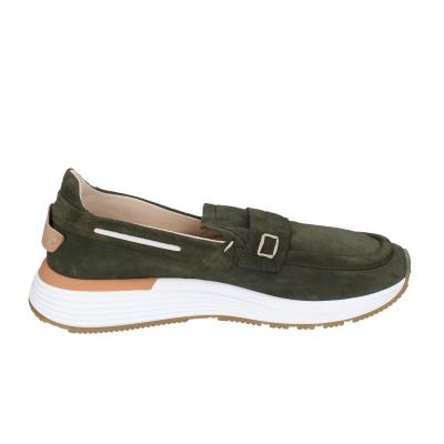 scarpe uomo MOMA mocassini verde camoscio 4FS413-CRPL BC87 Vendita
