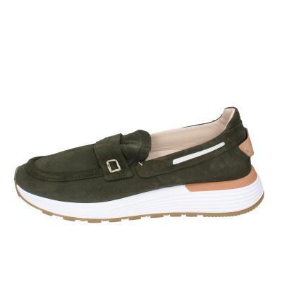scarpe uomo MOMA mocassini verde camoscio 4FS413-CRPL BC87 Vendita