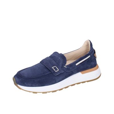 scarpe uomo MOMA mocassini blu camoscio 4FS413-CRPG BC818 Pezzi Unici
