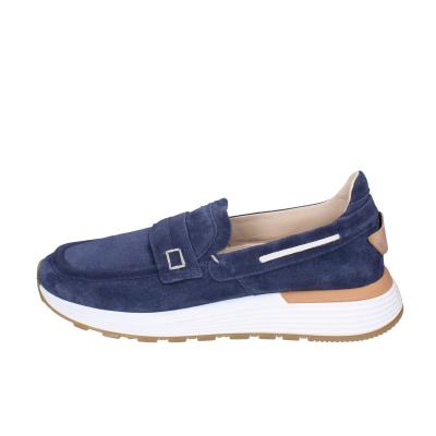 scarpe uomo MOMA mocassini blu camoscio 4FS413-CRPG BC818 Pezzi Unici