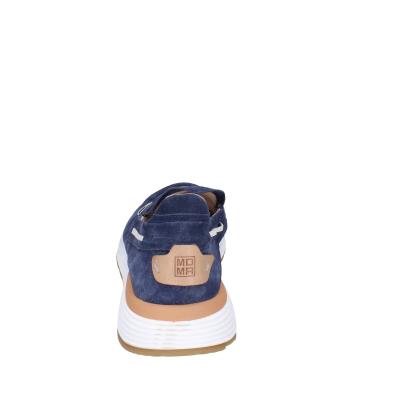 scarpe uomo MOMA mocassini blu camoscio 4FS413-CRPG BC818 Pezzi Unici