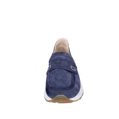 scarpe uomo MOMA mocassini blu camoscio 4FS413-CRPG BC773 Soddisfazione Garantita