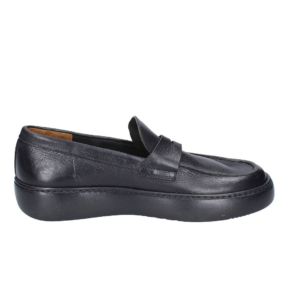 scarpe uomo MOMA mocassini nero pelle 11402E VINTAGE EX385 Qualità Garantita
