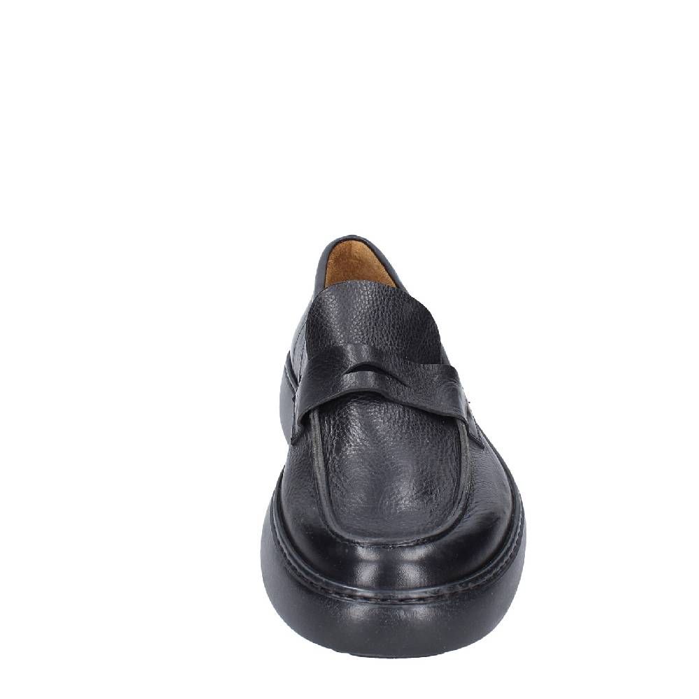 scarpe uomo MOMA mocassini nero pelle 11402E VINTAGE EX385 Qualità Garantita