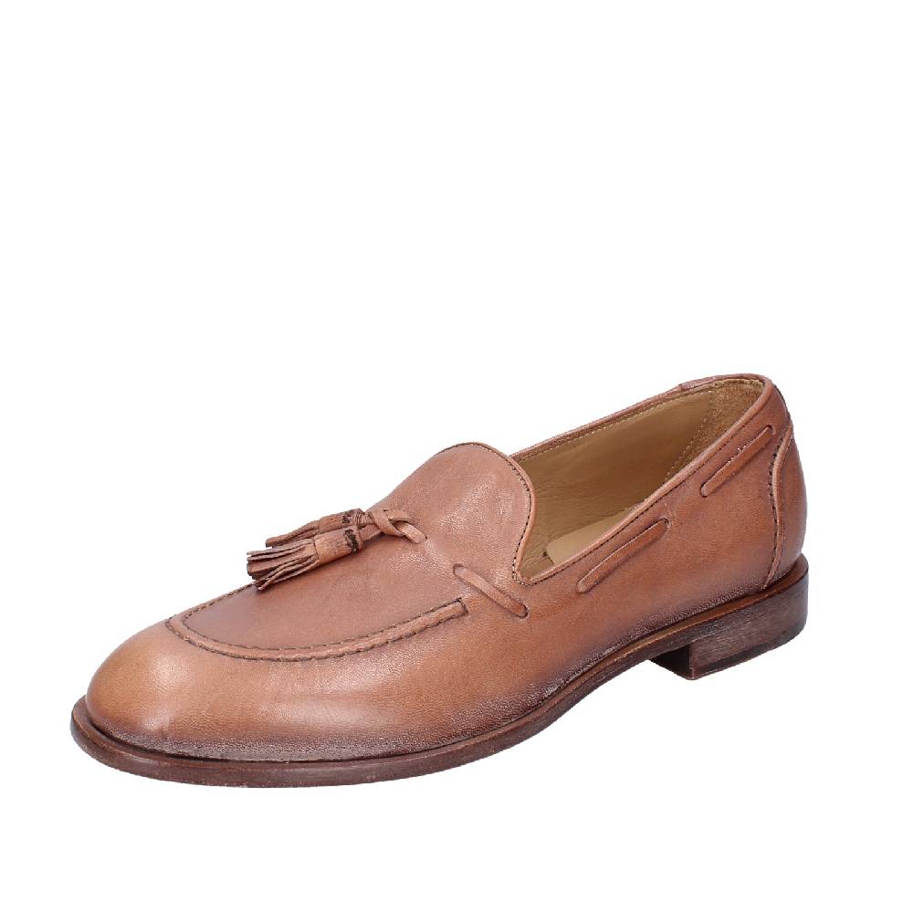 scarpe uomo MOMA mocassini marrone pelle 2FS410 VINTAGE EX375 Acquista Ora