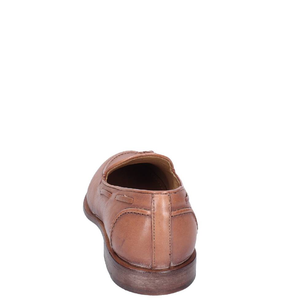 scarpe uomo MOMA mocassini marrone pelle 2FS410 VINTAGE EX375 Acquista Ora