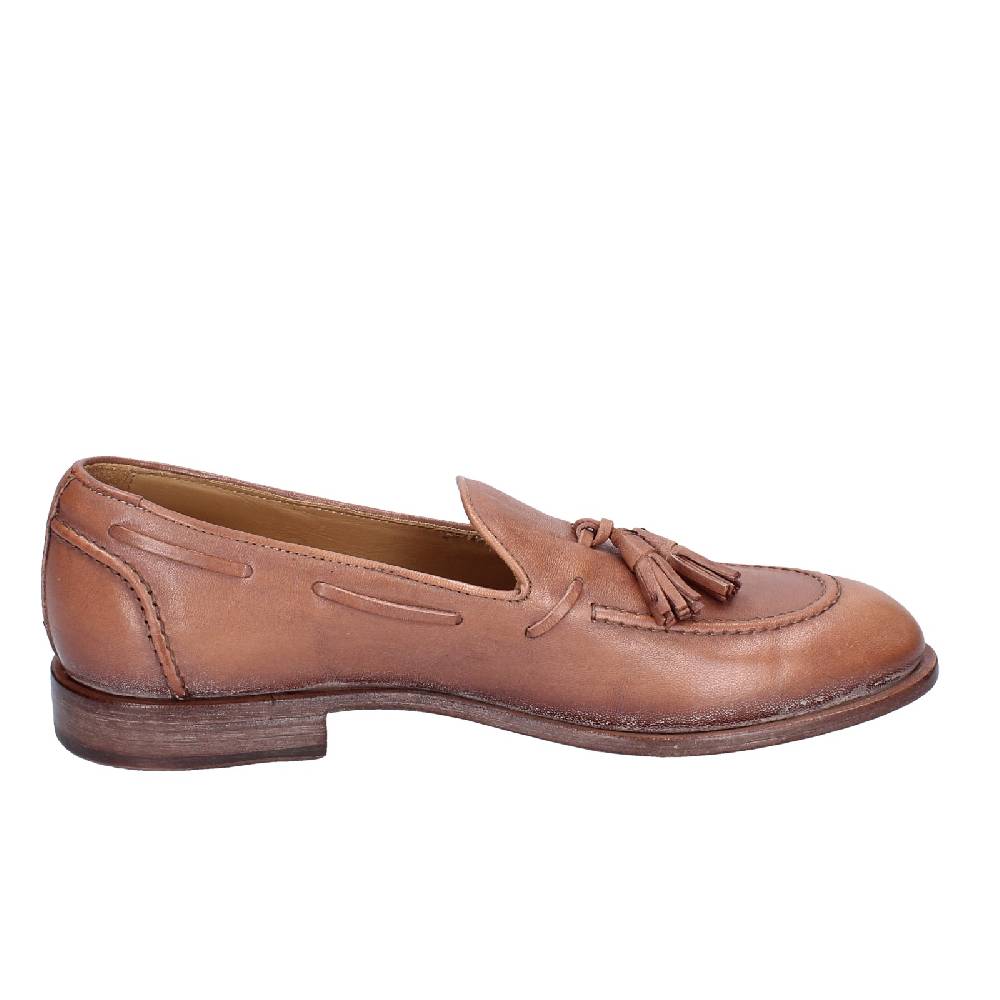 scarpe uomo MOMA mocassini marrone pelle 2FS410 VINTAGE EX375 Acquista Ora