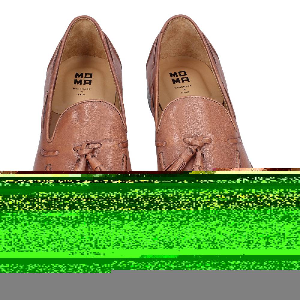 scarpe uomo MOMA mocassini marrone pelle 2FS410 VINTAGE EX375 Acquista Ora