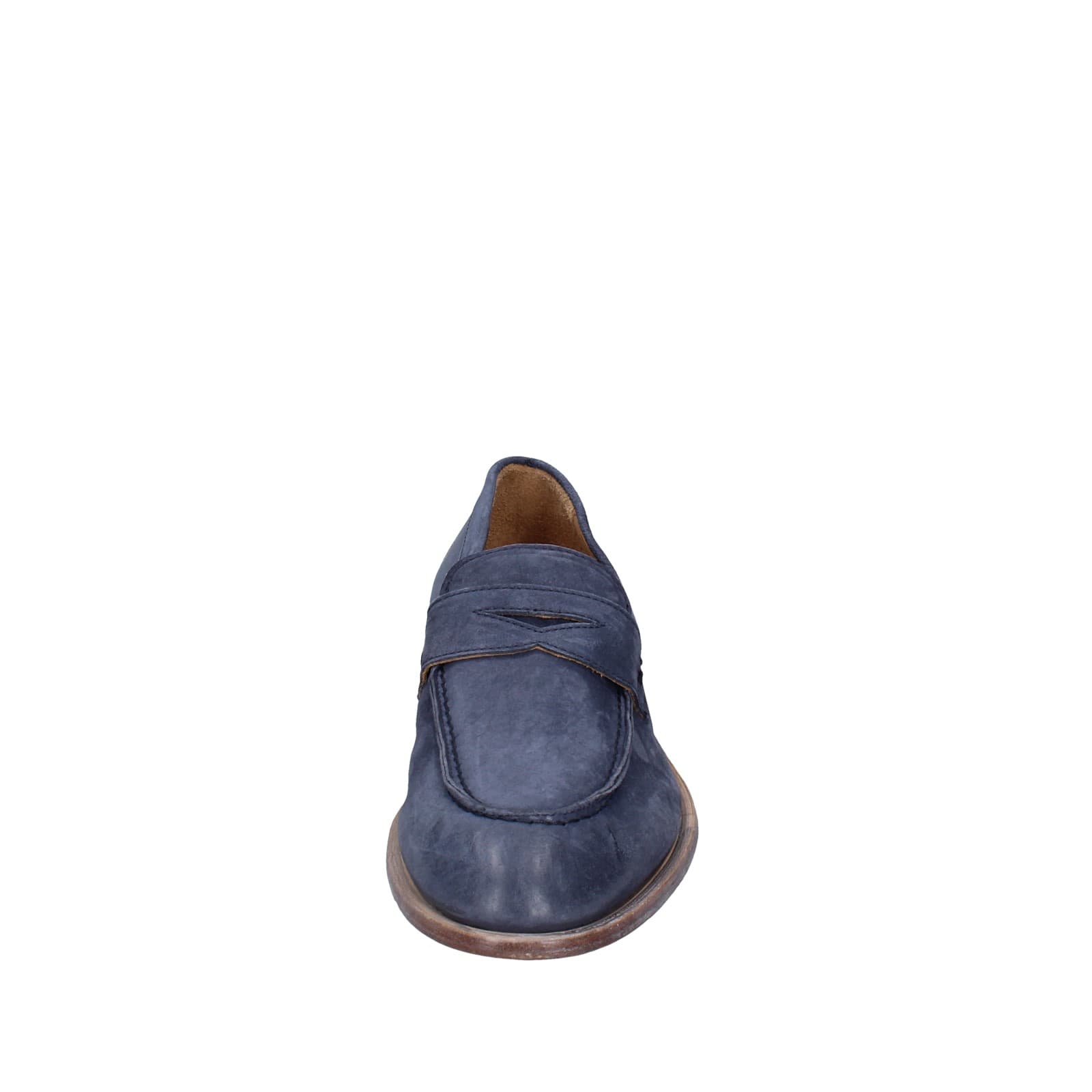 scarpe uomo MOMA mocassini blu camoscio 2E5449-OW EY425 Consegna Veloce