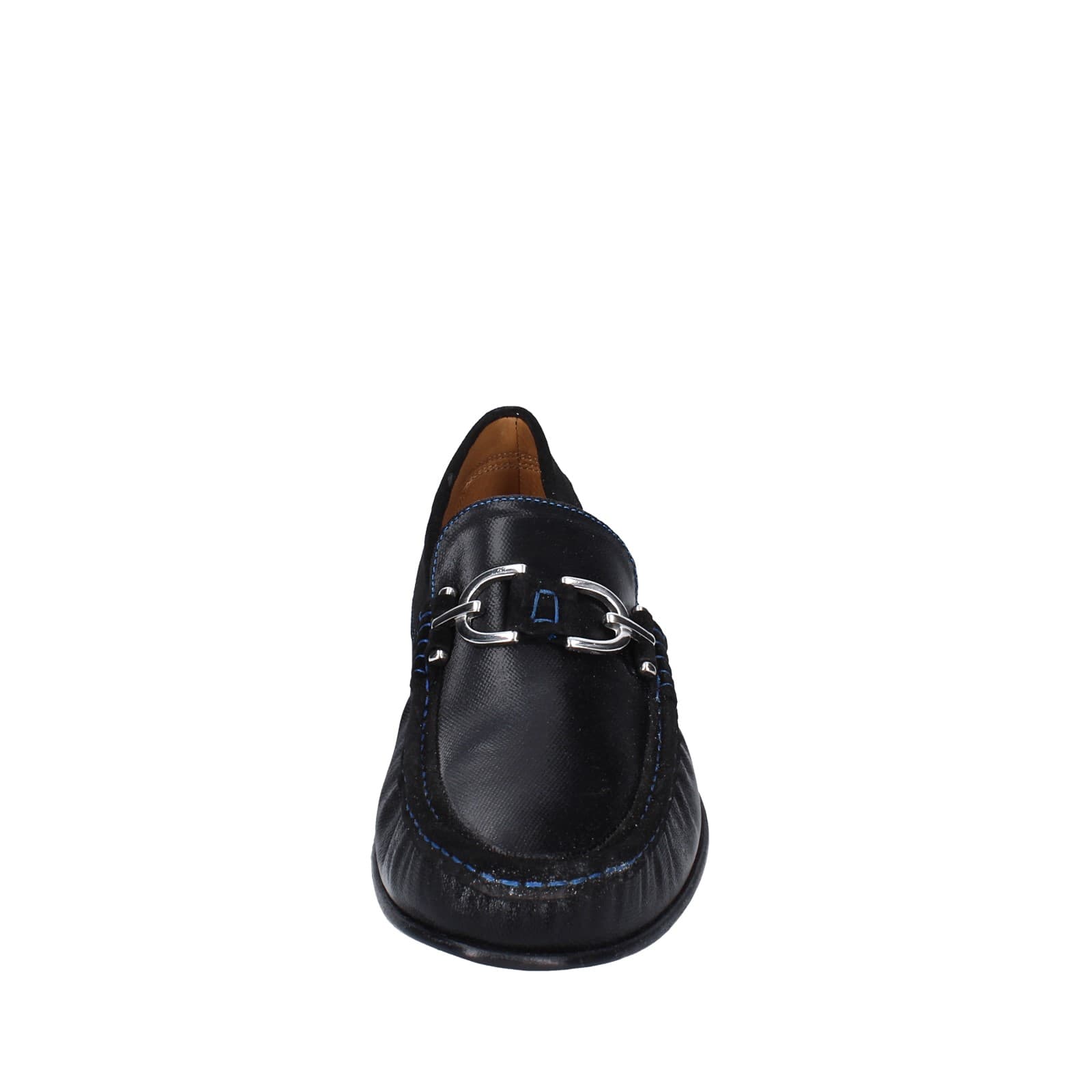 scarpe uomo DONALD PLINER mocassini nero pelle lucida camoscio EY136 Promozione Limitata
