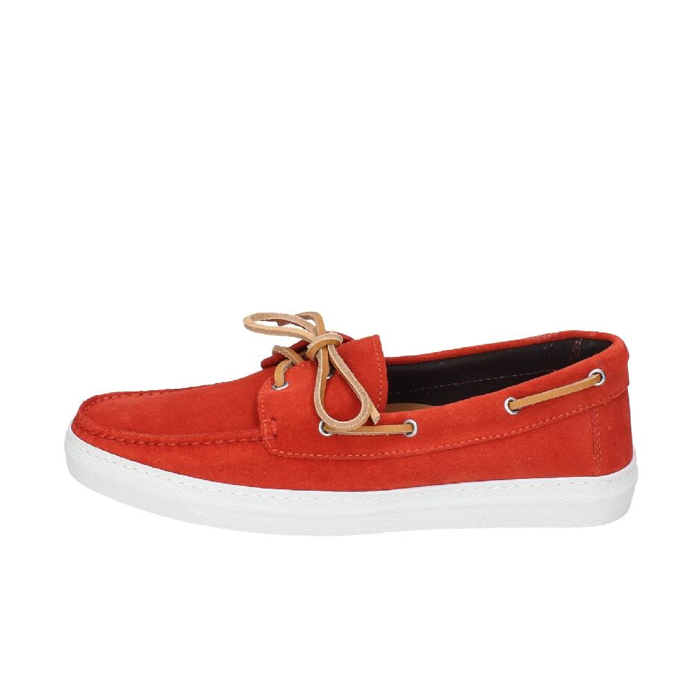 scarpe uomo RALPH LAUREN mocassini rosso camoscio celeste EY147 Fino Al -60%