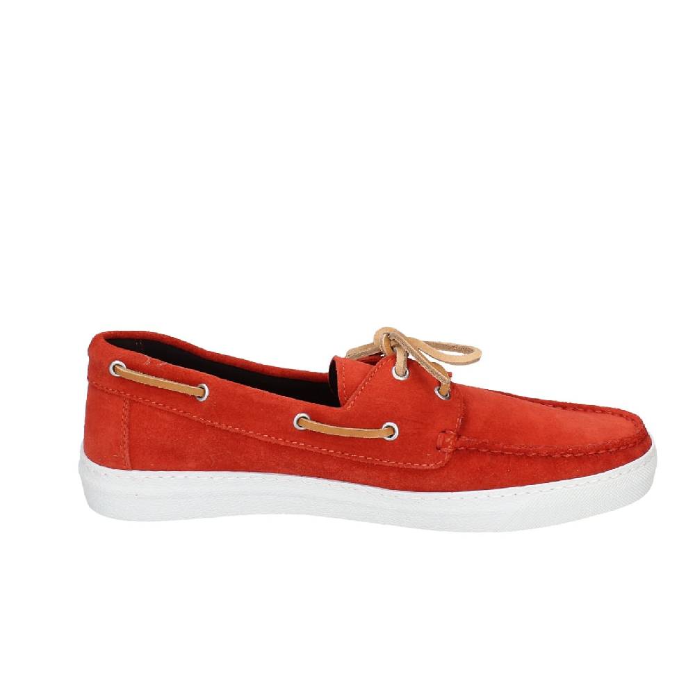 scarpe uomo RALPH LAUREN mocassini rosso camoscio celeste EY147 Fino Al -60%