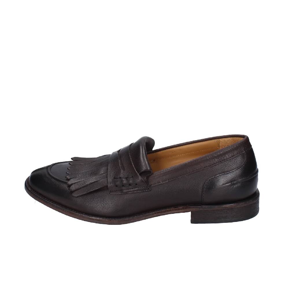 scarpe uomo MANIFATTURE ETRUSCHE mocassini marrone pelle EZ835 Shopping Online