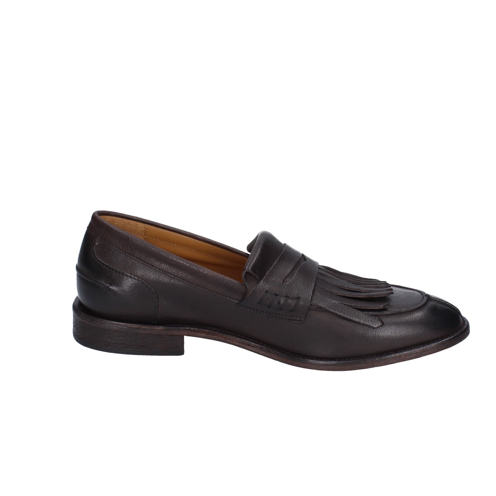 scarpe uomo MANIFATTURE ETRUSCHE mocassini marrone pelle EZ835 Shopping Online