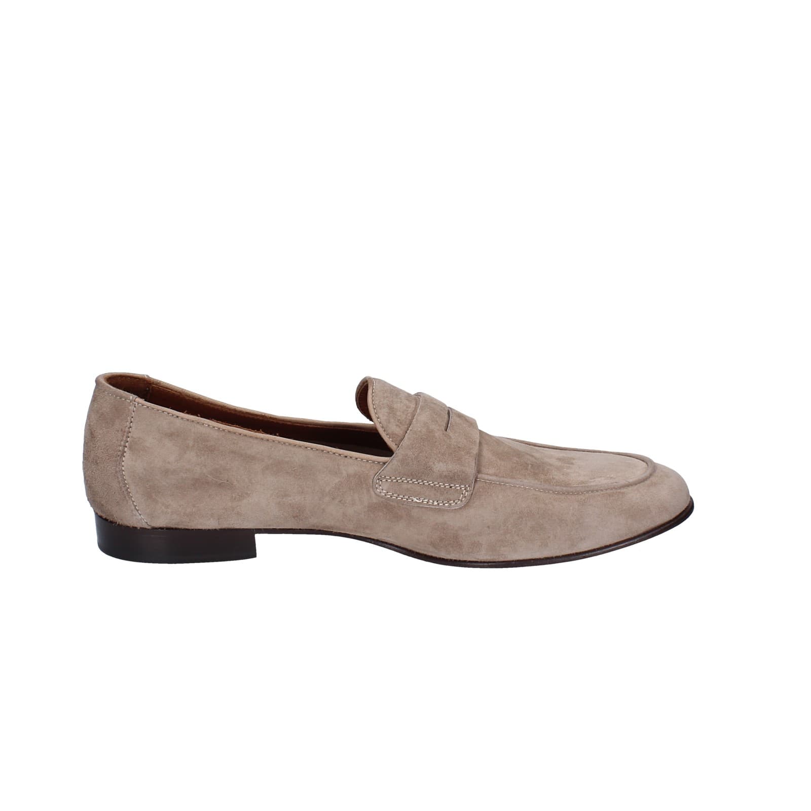 scarpe uomo POLLINI mocassini marrone camoscio EY38 Spedizione gratuita