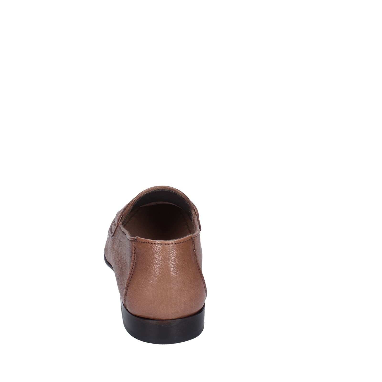 scarpe uomo POLLINI mocassini marrone pelle EY34 Sottocosto