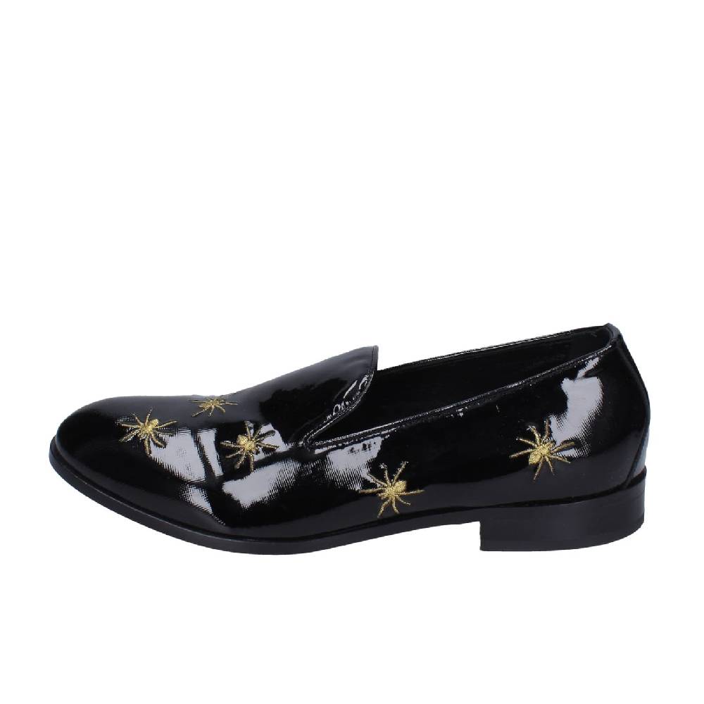 scarpe uomo EVEET mocassini nero vernice EZ169 Novità