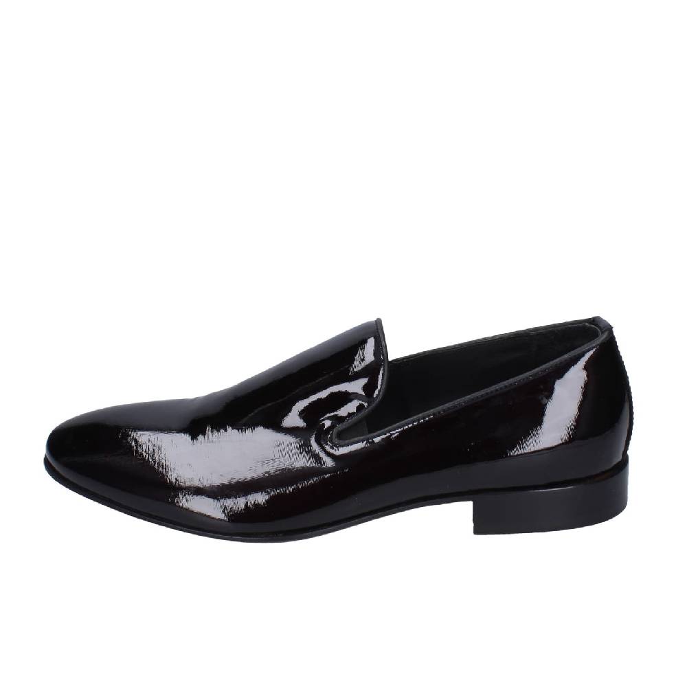 scarpe uomo EVEET mocassini nero vernice EZ238 Offerta