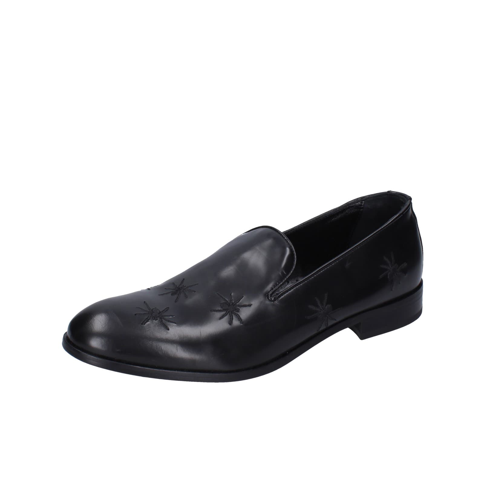scarpe uomo EVEET mocassini nero pelle EZ231