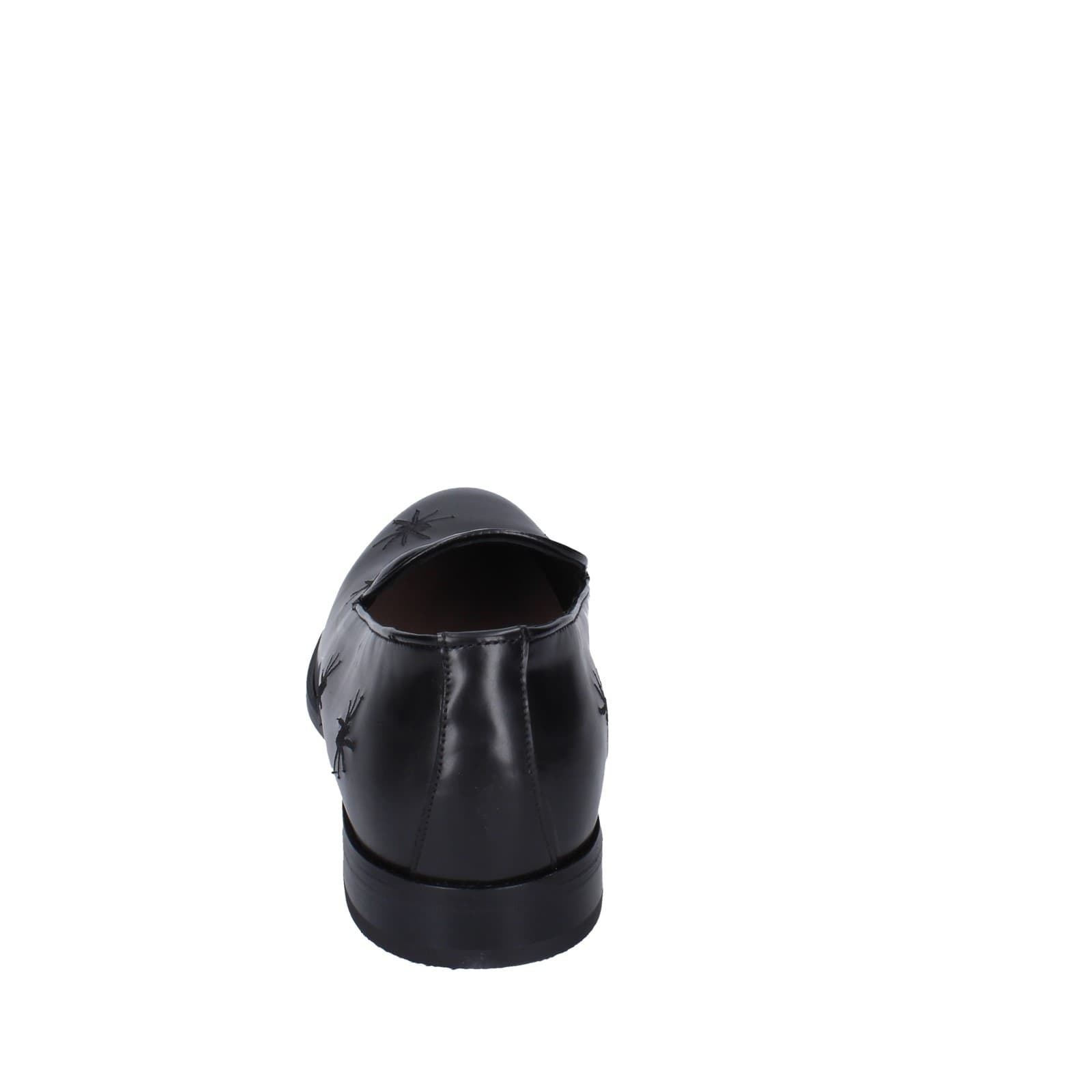 scarpe uomo EVEET mocassini nero pelle EZ231 Online