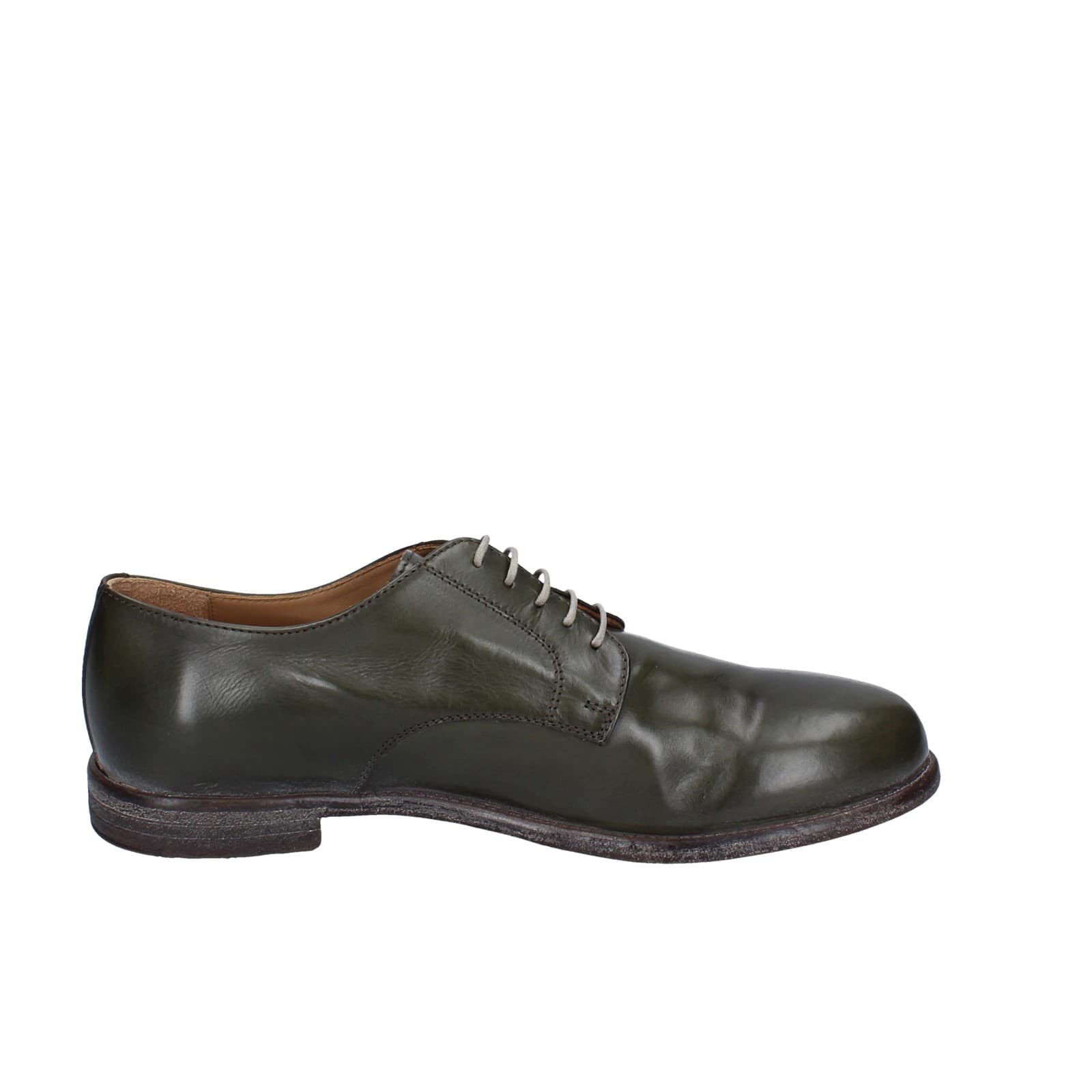 scarpe uomo MOMA classiche verde pelle 2AS433-MU EY448 Vendita Economica