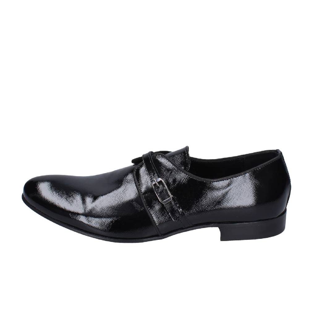 scarpe uomo EVEET classiche nero vernice 14023 EZ121 Vendite Flash